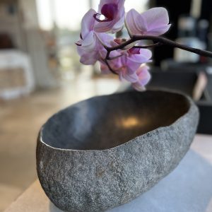 Vasque Bali - disponible chez Kei-Stone Aix en Pce (13) - vasque en pierre naturelle grise
