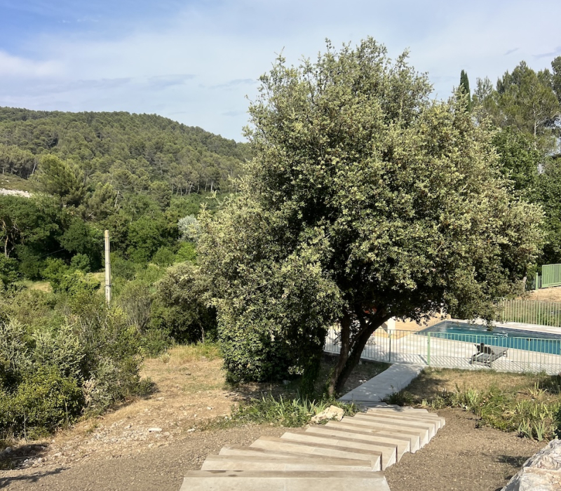 carrelage extérieur effet travertin lourmarin